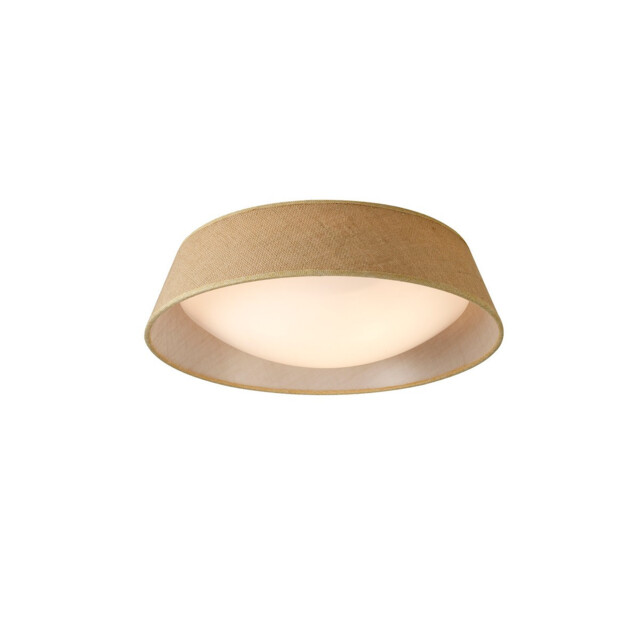 Sabina Ceiling 3 x E27 (Max 20W), Brown Linen Shade/White Acrylic - image 1