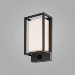 Meribel Camera/WIFI/CCT Wall Lamp, 9W LED, 2700-6000K, 530lm, IP54, Graphite - thumbnail 2