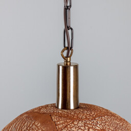 Kauri Dome Pendant 37cm Red Iron, Antique Brass - thumbnail 5