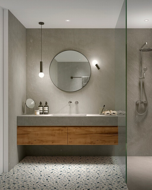 Mist Single Bathroom Wall Light Metallic Black E14 - image 1