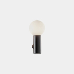 Mist Single Bathroom Wall Light Metallic Black E14 - thumbnail 2