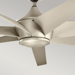 Lehr 203cm 7 Blade Ceiling Fan with Integrated LED Light Antique Satin Silver, Remote Control - thumbnail 5