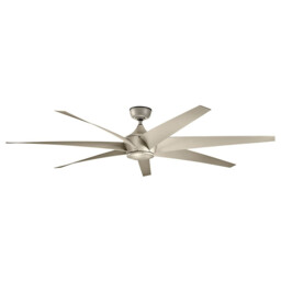 Lehr 203cm 7 Blade Ceiling Fan with Integrated LED Light Antique Satin Silver, Remote Control - thumbnail 1