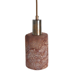Senna Pendant Red Iron, Antique Brass - thumbnail 3