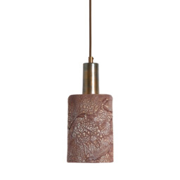 Senna Pendant Red Iron, Antique Brass - thumbnail 1