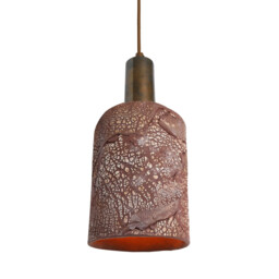 Senna Pendant Red Iron, Antique Brass - thumbnail 2