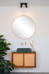 Taylor Modern Twin Ceiling Spotlight Bathroom - LED Dim to warm - GU10 - 2x5W 2200K/3000K - IP44 - Black - thumbnail 5