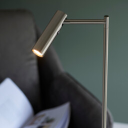 Dedicated LED Reader Task Floor Lamp Satin Nickel - thumbnail 3