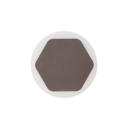 Altona Base Wall Lamp, 12W LED 3000K 498lm, 15cm Horizontal Hexagonal 19cm Round Centre, Coffee, Acrylic Frosted Diffuser - thumbnail 3
