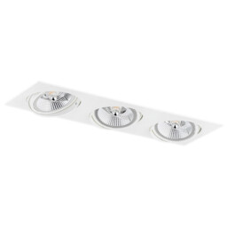 Olimp Plus GU10 Triple Recessed Downlight White Structure - thumbnail 2