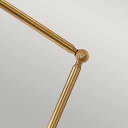 Provence 1 Light Floor Lamp Aged Brass, E27 - thumbnail 3
