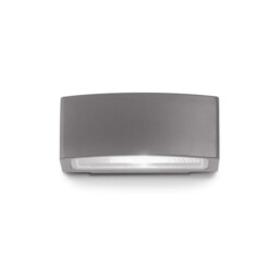 Andromeda 1 Light Outdoor Small Up Down Wall Light Polished Chrome, Anthracite IP55, E27 - thumbnail 1