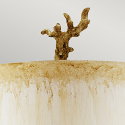 Trellis 1 Light Table Lamp Silver, Putty, E27 - thumbnail 2
