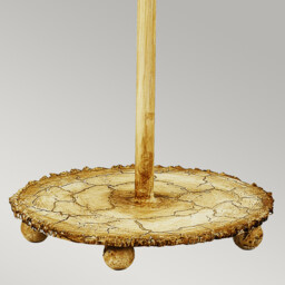 Trellis 1 Light Table Lamp Silver, Putty, E27 - thumbnail 5