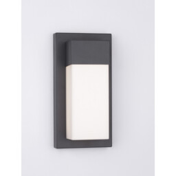 Leto Outdoor Modern Wall Lamp Sandy Black Aluminium LED 18W 2132Lm 3000K IP65 - thumbnail 3