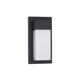 Leto Outdoor Modern Wall Lamp Sandy Black Aluminium LED 18W 2132Lm 3000K IP65 - thumbnail 2