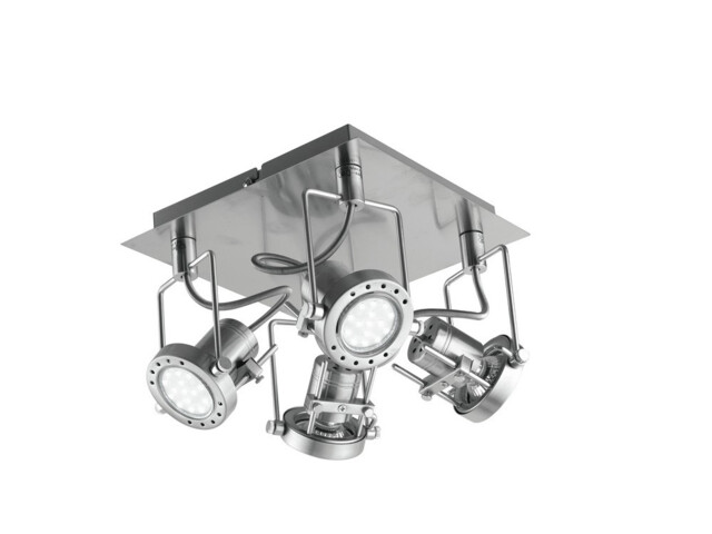 SPOT LED 4 Light Spotlight Clusters Nickel 400lm 2700K 25x25x16cm
