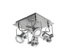 SPOT LED 4 Light Spotlight Clusters Nickel 400lm 2700K 25x25x16cm