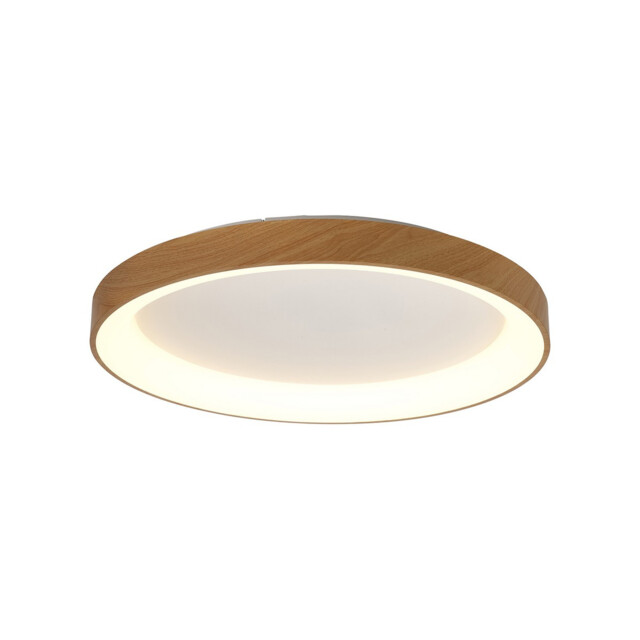 Niseko II Ring Ceiling 78cm 58W LED, 2700K-5000K Tuneable, 4700lm, Remote Control, Wood, 3yrs Warranty - image 1