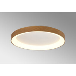 Niseko II Ring Ceiling 78cm 58W LED, 2700K-5000K Tuneable, 4700lm, Remote Control, Wood, 3yrs Warranty - thumbnail 2
