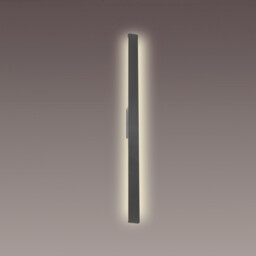 Lotus 1.2m Wall Lamp, 18W LED, 3000K, 1900lm, IP54, Anthracite, 3yrs Warranty - thumbnail 2