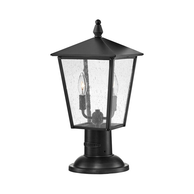 Hinkley Huntersfield Outdoor Pedestal Light Black, IP44 - image 1