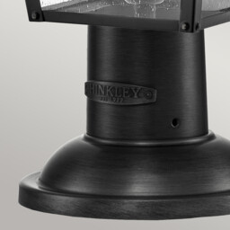 Hinkley Huntersfield Outdoor Pedestal Light Black, IP44 - thumbnail 2