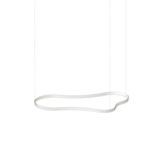 Waves 155cm Integrated LED Pendant Ceiling Light White 3000K