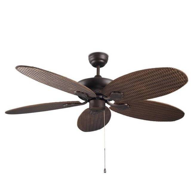 Phuket Ceiling Fan Copper Brown