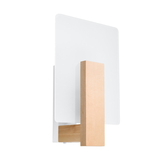 Lappo Flush Wall Lamp Natural Wood - image 1