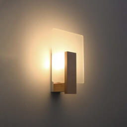Lappo Flush Wall Lamp Natural Wood - thumbnail 3