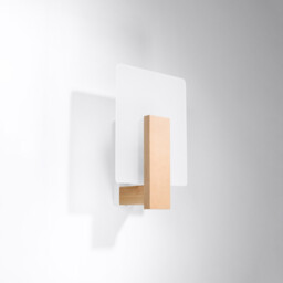 Lappo Flush Wall Lamp Natural Wood - thumbnail 2
