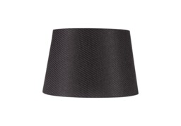 Jerusalem Round, 320, 400 x 260mm Fabric Shade, Charcoal Grey, White Laminate - thumbnail 3