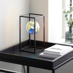Kinjo Table Lamp Matt Black, Iridescent Glass, 1x G9 - thumbnail 5