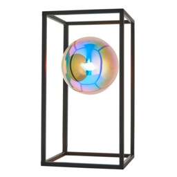 Kinjo Table Lamp Matt Black, Iridescent Glass, 1x G9 - thumbnail 1