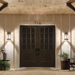 Ashland Bay 1 Light Large Outdoor Wall Lantern Zinc IP44, E27 - thumbnail 3