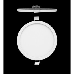 Saona 22.5cm Round LED Recessed Ultra Slim Downlight, 24W, 4000K, 2200lm, Matt White/Frosted Acrylic, Driver Included - thumbnail 2