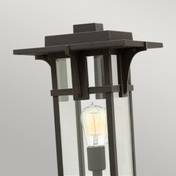Manhattan 1 Light Outdoor Pedestal Light Oil Rubbed Bronze IP44, E27 - thumbnail 2