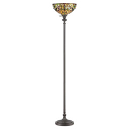 Kami 1 Light Floor Lamp Bronze, E27