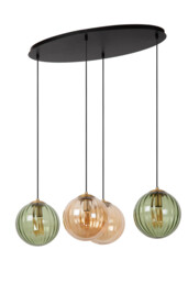 Monsaraz Retro Pendant light - 4xE27 - Green - thumbnail 3