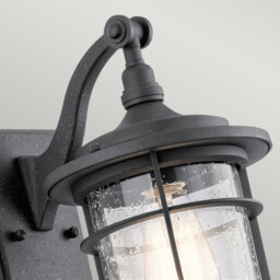Royal Marine 1 Light Small Outdoor Wall Lantern Black IP44, E27 - thumbnail 5