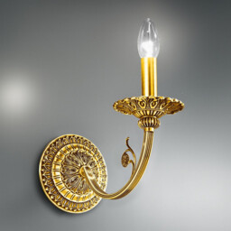 Pisani Candle Wall Lamp 24 Carat Gold - thumbnail 2