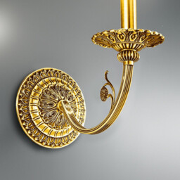 Pisani Candle Wall Lamp 24 Carat Gold - thumbnail 3