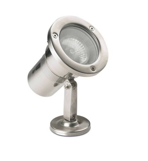 Helio 1 Light Outdoor Spotlight Stainless Steel IP67, GU10 - image 1