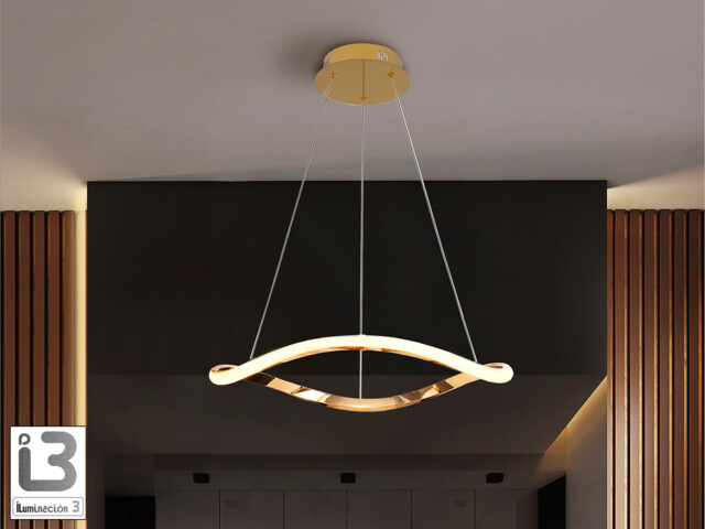 Naos Pendant Ceiling Light Rose Gold LED 3000K - image 1