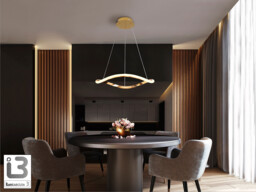 Naos Pendant Ceiling Light Rose Gold LED 3000K - thumbnail 2