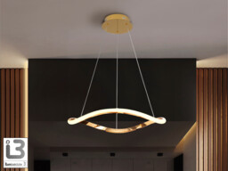 Naos Pendant Ceiling Light Rose Gold LED 3000K - thumbnail 1