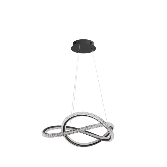 Ginevra Integrated LED Pendant Ceiling Light Sandy black Aluminium LED 56W 3750Lm 3000K - image 1
