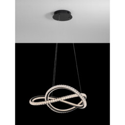 Ginevra Integrated LED Pendant Ceiling Light Sandy black Aluminium LED 56W 3750Lm 3000K - thumbnail 5