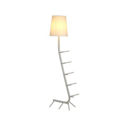 Centipede Floor Lamp With Shade, 1 x E27, White